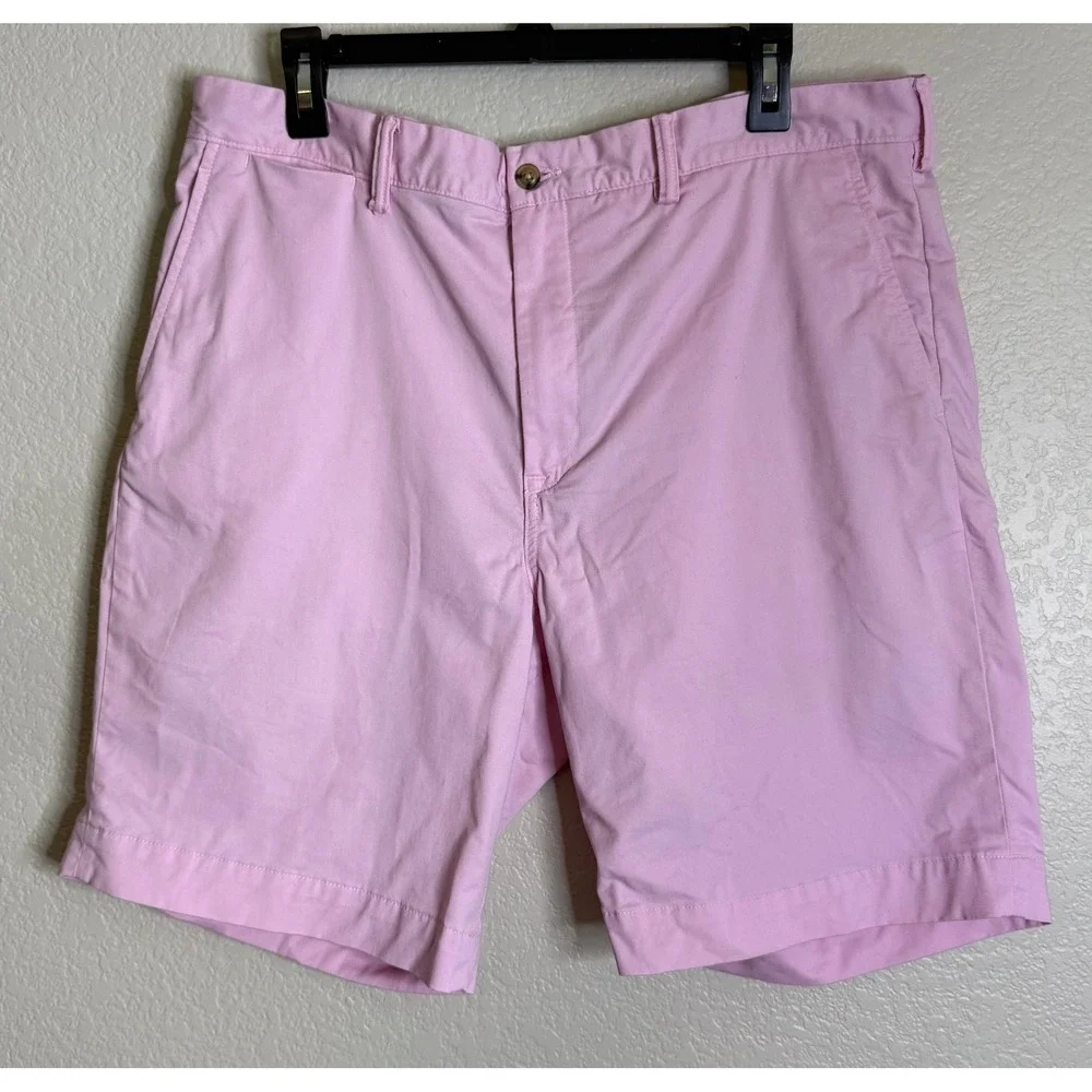 Polo Ralph Lauren Mens 36 Shorts Pink Classic Fit Chino Cotton Twill Preppy